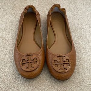 Tory Burch cognac ballet flats